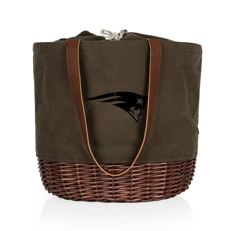 New England Patriots – Coronado Canvas and Willow Basket Tote