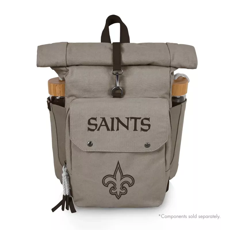 New Orleans Saints – Carmel Roll Top Picnic Backpack Cooler