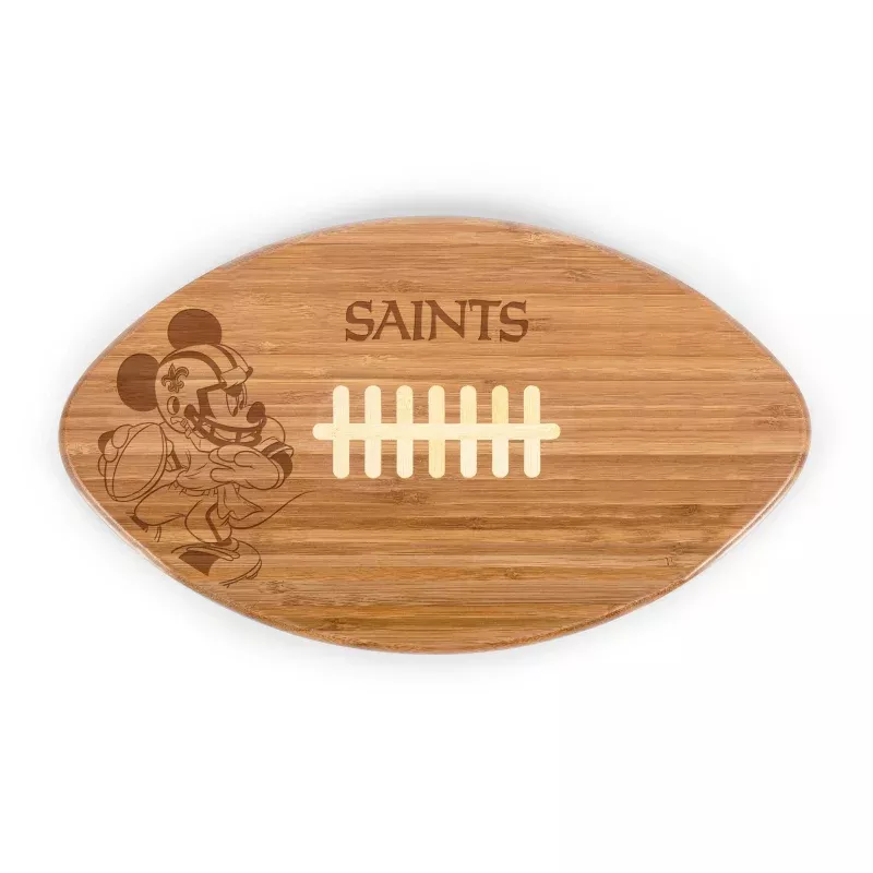 New Orleans Saints Mickey Mouse – Touchdown! Football Cutting Board & Serving Tray