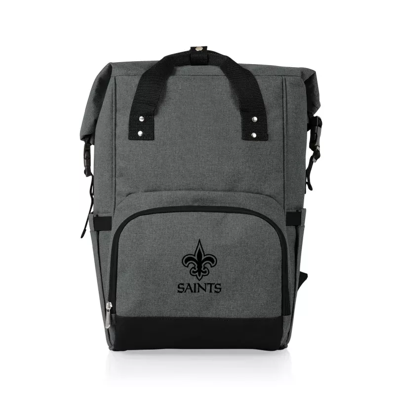New Orleans Saints – On The Go Roll-Top Backpack Cooler