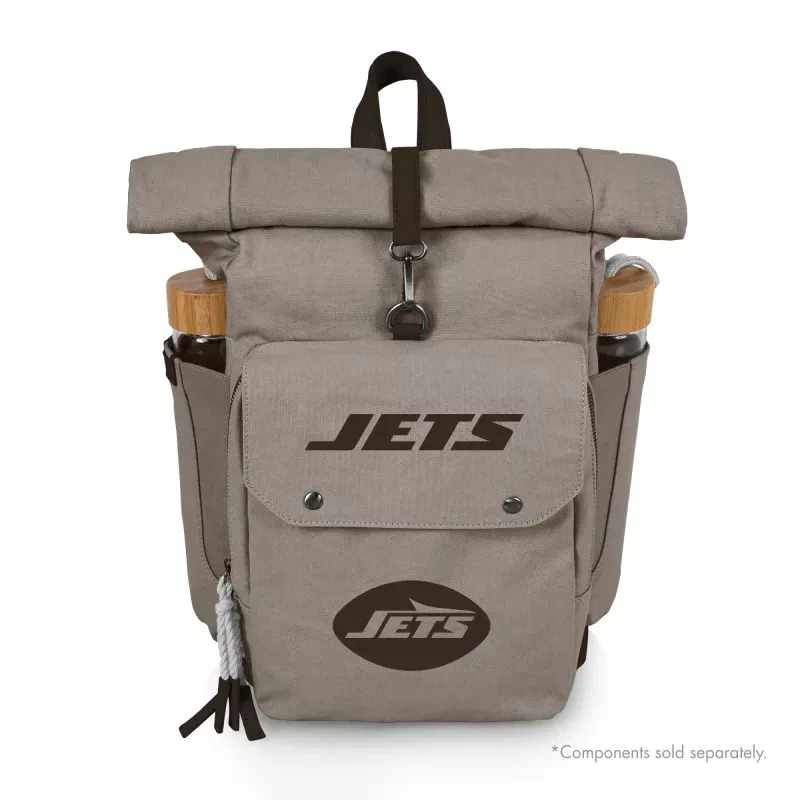 New York Jets – Carmel Roll Top Picnic Backpack Cooler