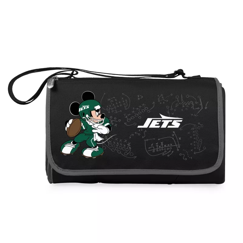 New York Jets Mickey Mouse – Blanket Tote Outdoor Picnic Blanket