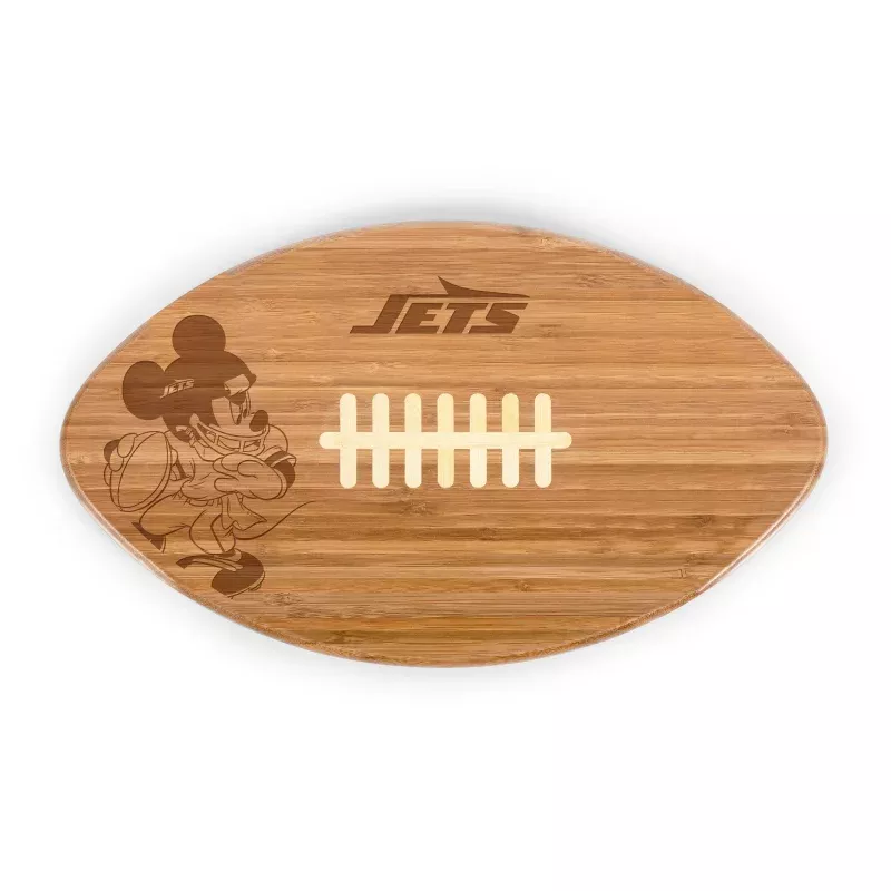 New York Jets Mickey Mouse – Touchdown! Football Cutting Board & Serving Tray