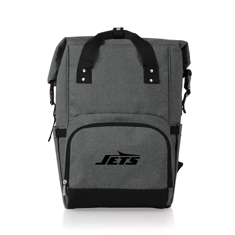 New York Jets – On The Go Roll-Top Backpack Cooler