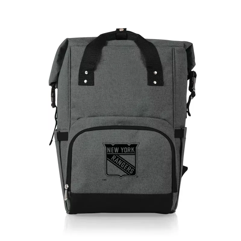 New York Rangers – On The Go Roll-Top Backpack Cooler