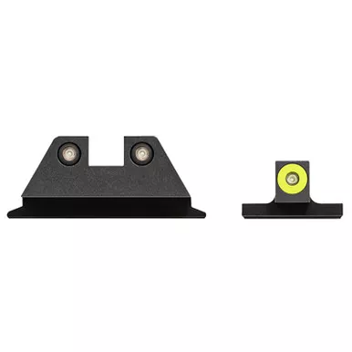 NIGHT FISION Yellow Front Ring/Black Rear Rings Night Sight Set for S&W M&P Shield/Shield Plus (SAW-202-003-YGZG)