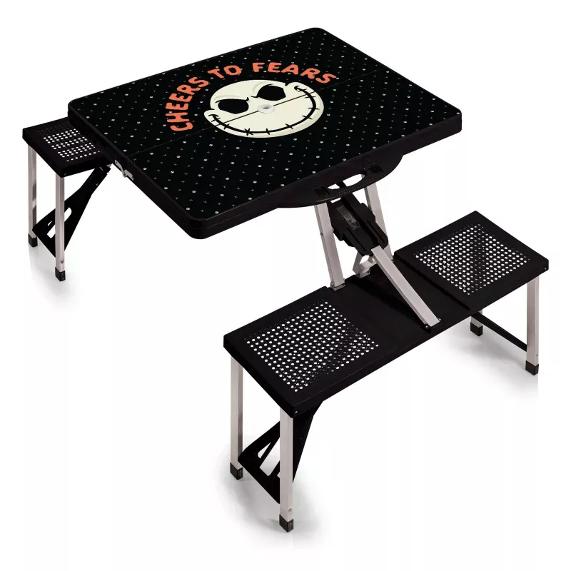 Nightmare Before Christmas Jack – Picnic Table Portable Folding Table with Seats