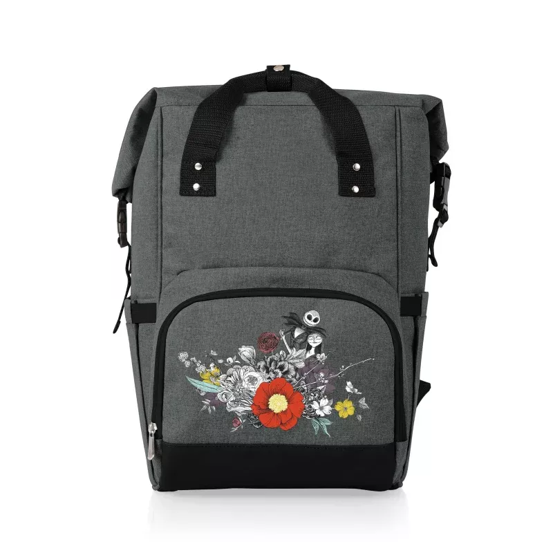 Nightmare Before Christmas Jack & Sally – On The Go Roll-Top Backpack Cooler