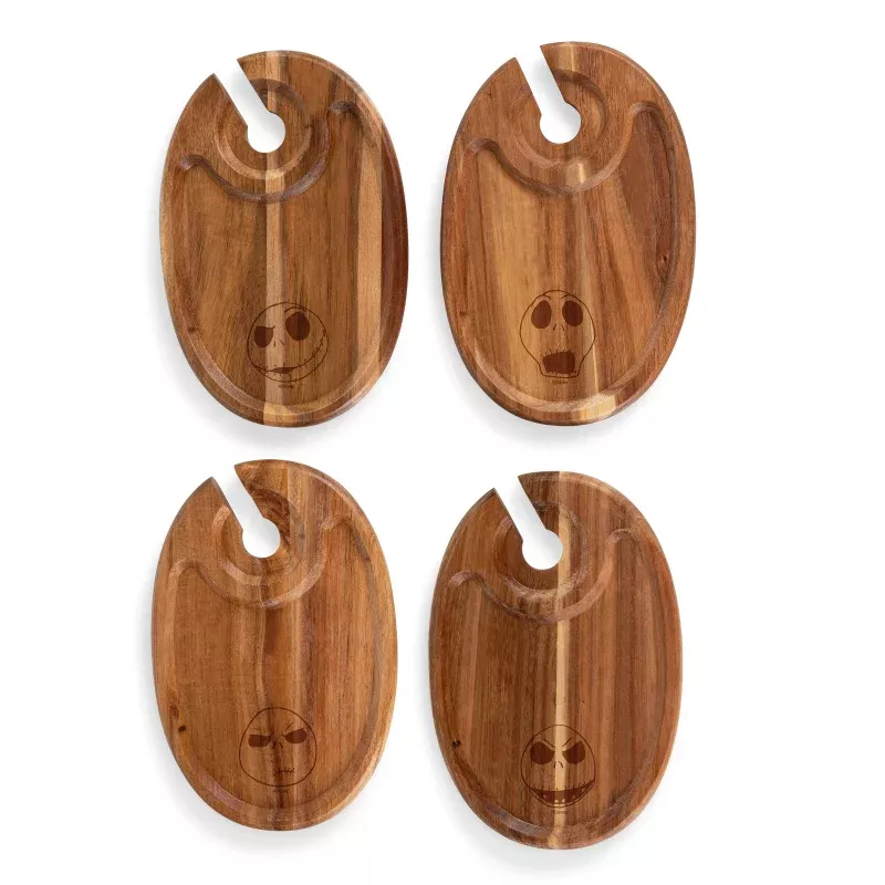 Nightmare Before Christmas Jack – Wine Appetizer Plate Set Of 4