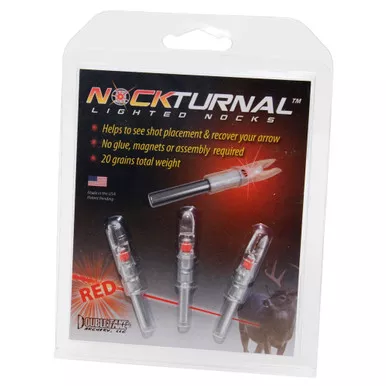 Nockturnal Lighted Nocks Gold Tip, 3 Pack