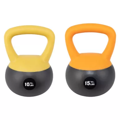 NONZERO GRAVITY 10lb and 15lb Iron Sand Soft Kettlebell Set (NZ-SK10&15)