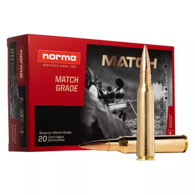 Norma Ammunition 10185442 Dedicated Precision Golden Target Match 338LapuaMag 250gr Hollow Point Boat Tail 20 Per Box/10 Case