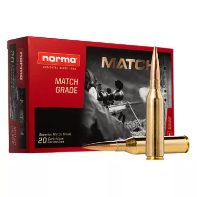 Norma Ammunition 20174602 Dedicated Precision Golden Target Match 300NormaMag 230gr Hollow Point Boat Tail 20 Per Box/10 Case