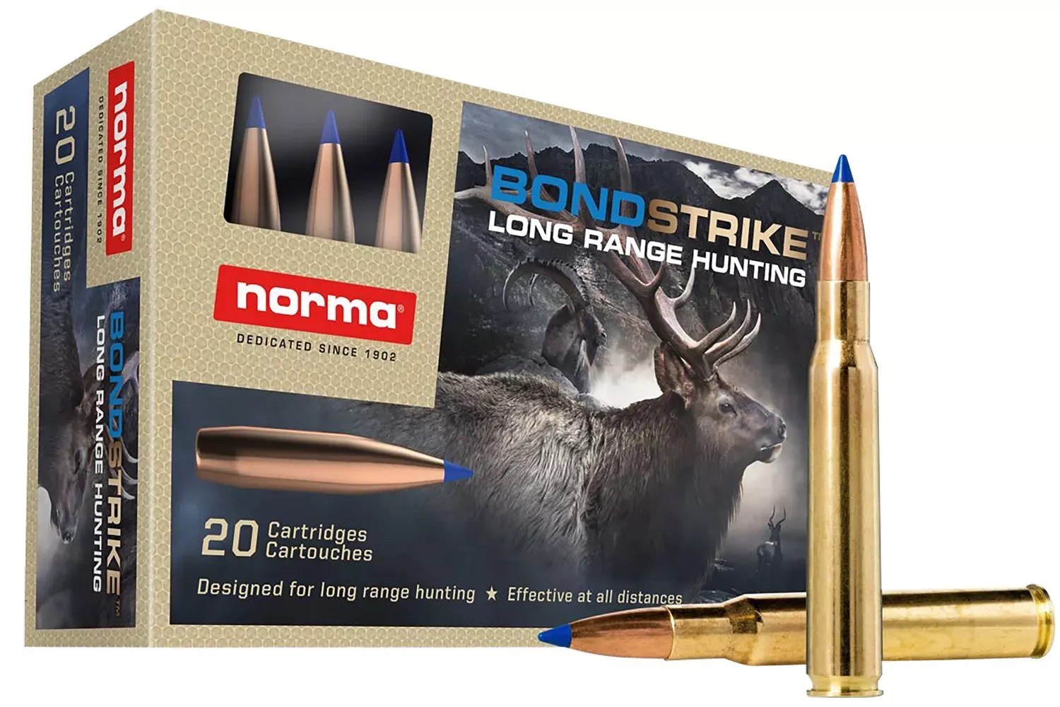 Norma Ammunition Dedicated Hunting Bondstrike Extreme 30-06 Springfield 180 Gr. Bonded Polymer Tip 20/Box