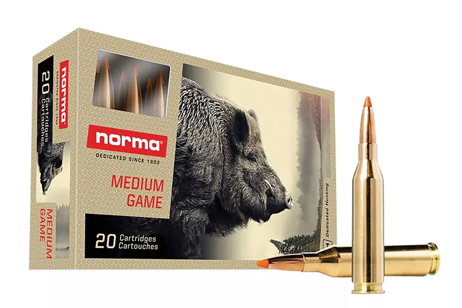 Norma Ammunition Dedicated Hunting Tipstrike 243 Win. 76 Gr. Polymer Tip 20/Box