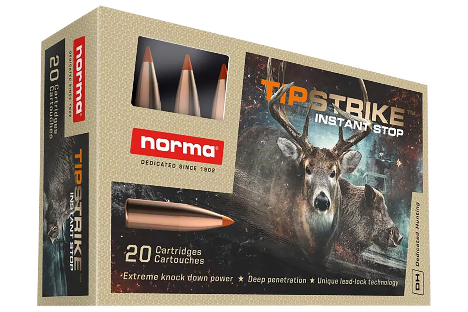 Norma Ammunition Dedicated Hunting Tipstrike 308 Win. 170 Gr. Polymer Tip 20/Box