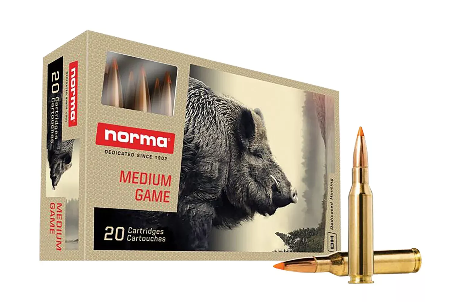 Norma Ammunition Dedicated Hunting Tipstrike 7mm-08 Rem. 160 Gr. Polymer Tip 20/Box