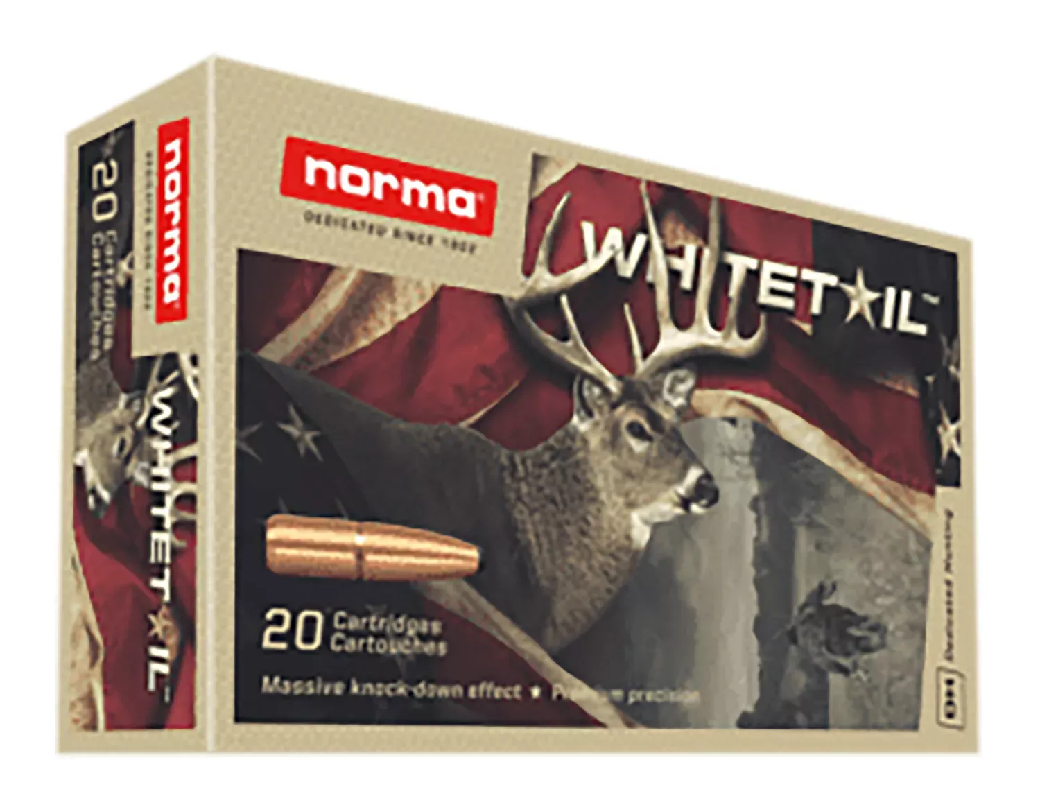 Norma Ammunition Dedicated Hunting Whitetail 243 Win 100 Gr. PSP 20/Box