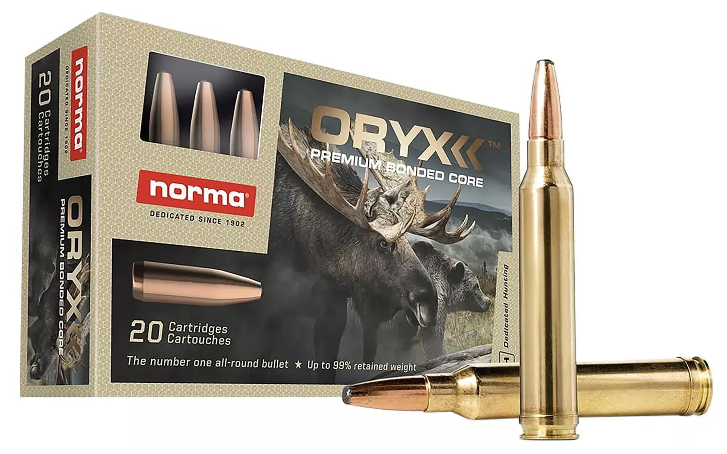 Norma Ammunition Oryx 270 Win Ammo 150 Grain 20 Rounds 20169012