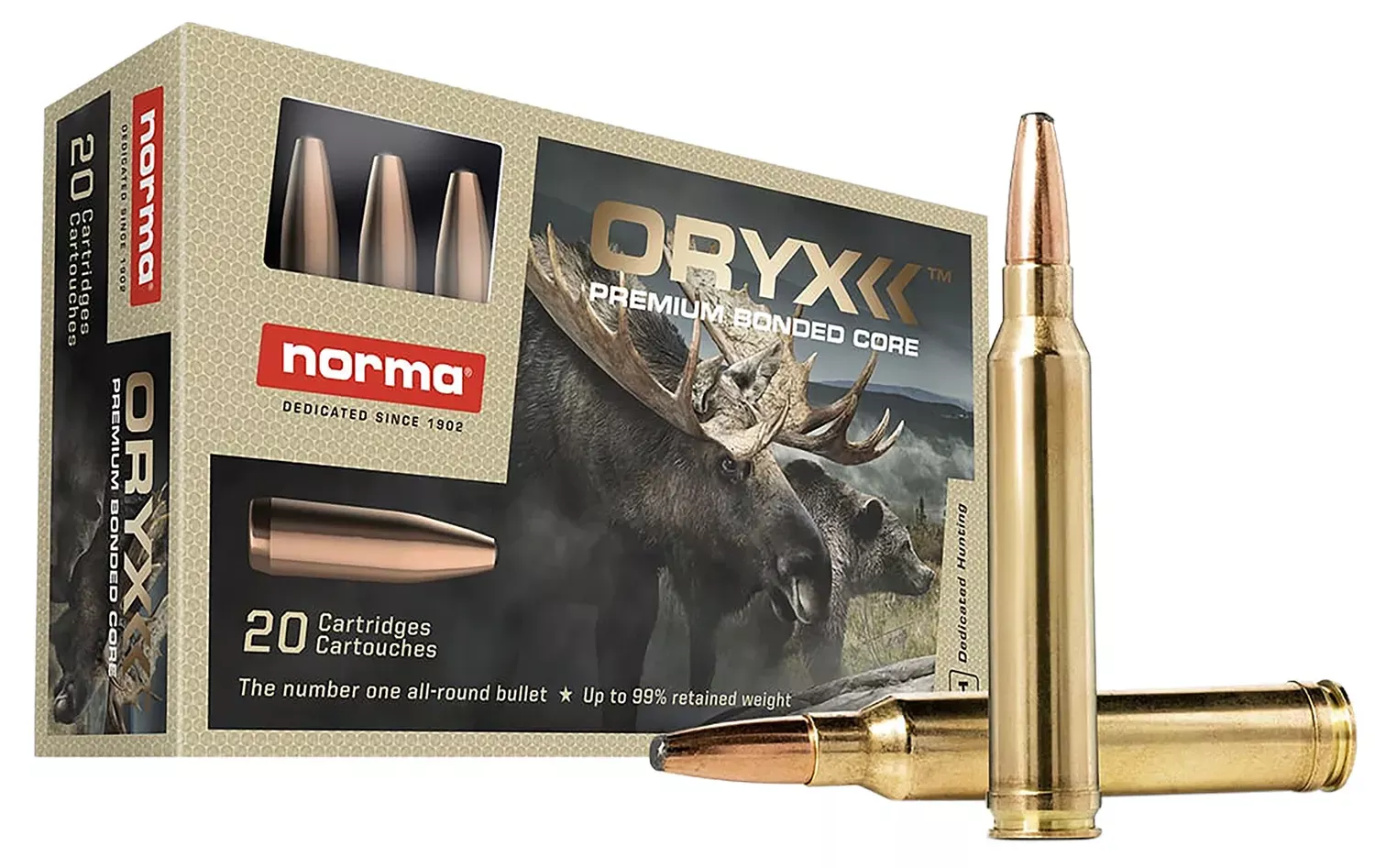 Norma Ammunition Oryx 30-06 Springfield Ammo 180 Grain 20 Rounds 20174742