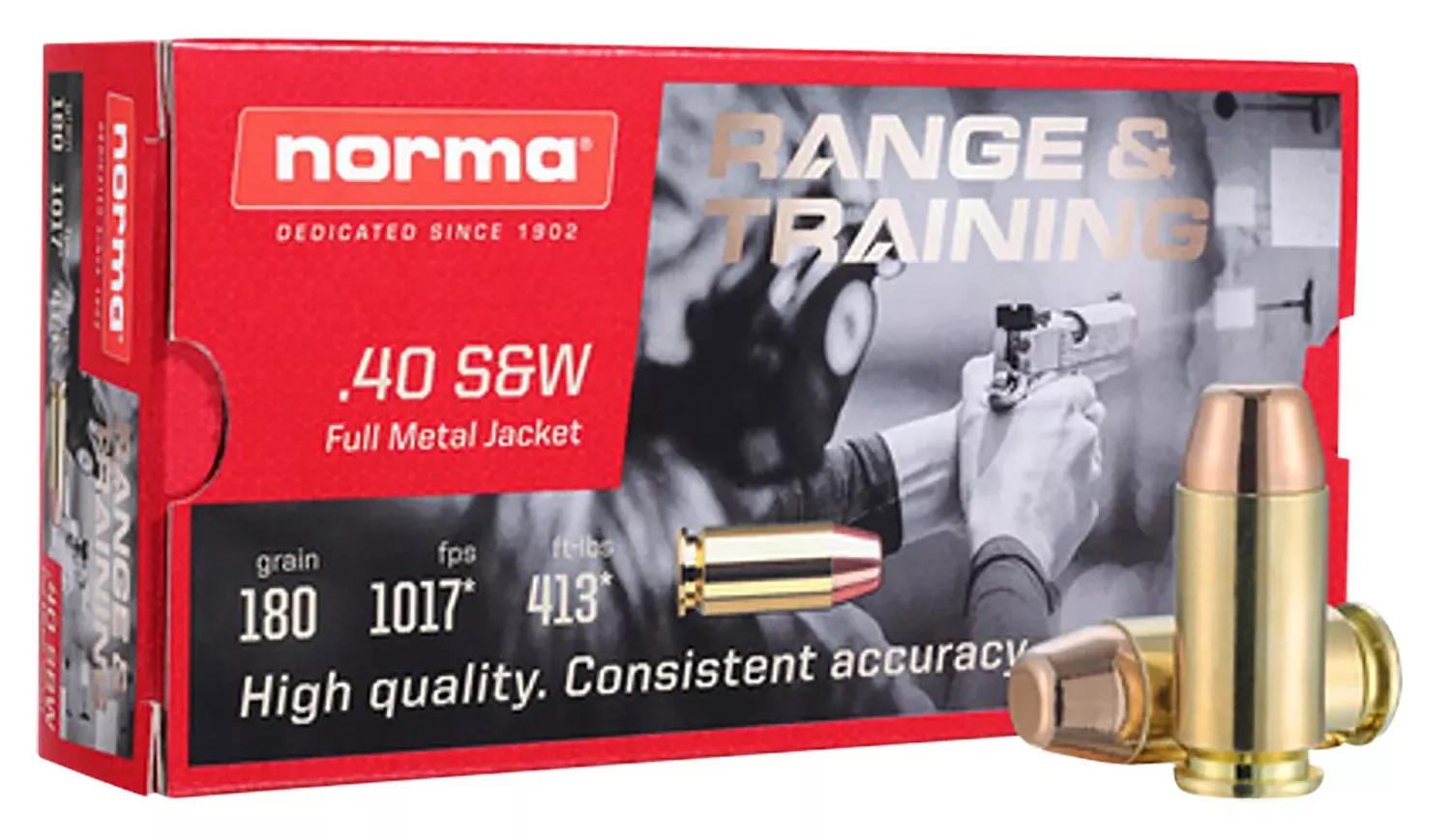 Norma Ammunition Self Defense NXD 40 S&W 180 Gr. 20/Box