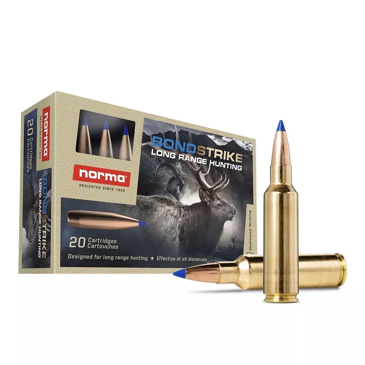 Norma Bondstrike 300 WSM Ammo 180 Grain Bonded Polymer Tip 20 Rounds 20175832