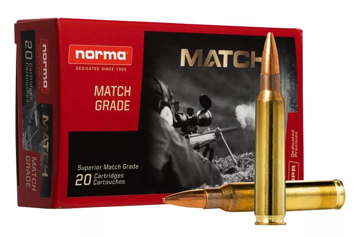 Norma Dedicated Precision Golden Target Match 223 Rem 77 Gr. HPBT 20/Box