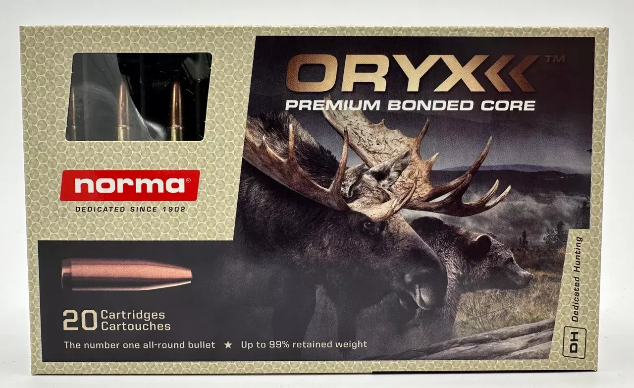 Norma Oryx 308 Winchester Ammo 180 Grain Bonded Soft Point 20 Rounds 20174732