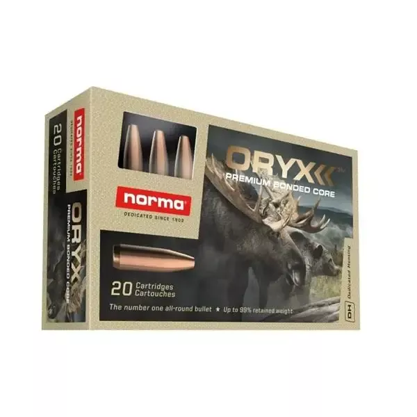 Norma Oryx 7mm Remington Magnum Ammo 170 Bonded Soft Point 20 Rounds 20170232