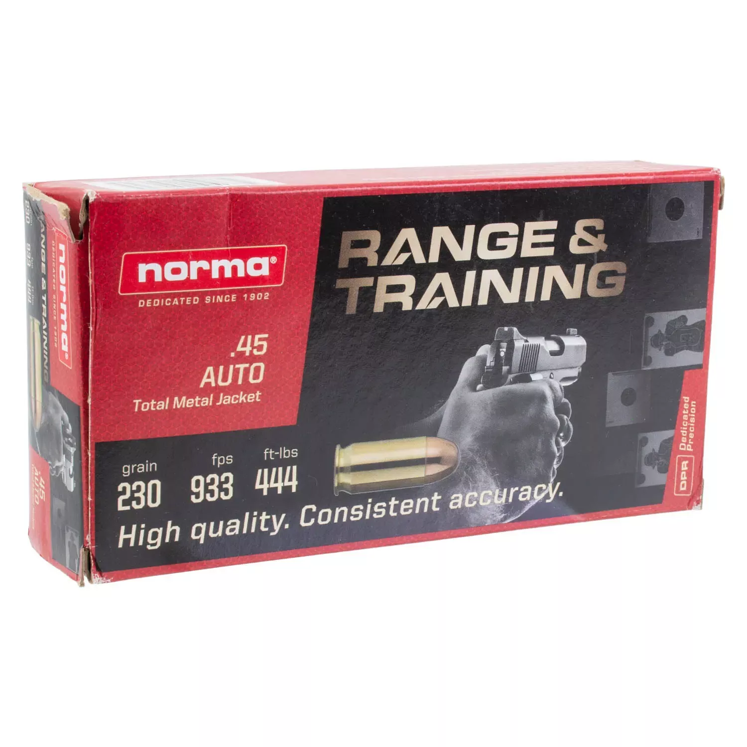Norma Range & Training 45 ACP 230 Gr. TMJ 50 Rounds
