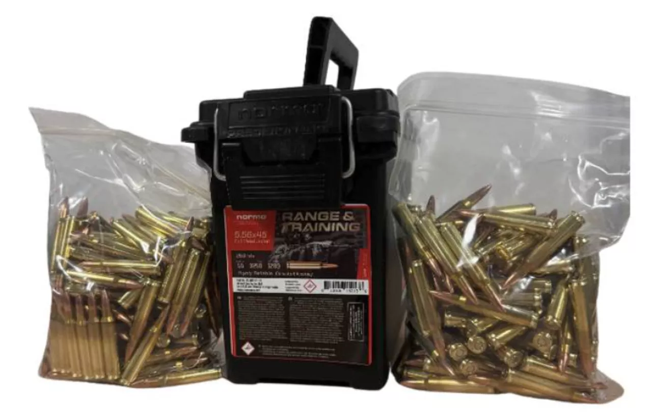 Norma Range & Training 5.56x45mm Ammo 55 gr FMJ 250 Round Ammo Can 701902353