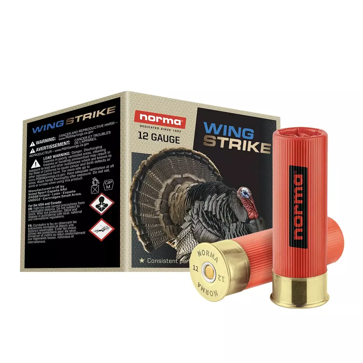 Norma Wingstrike 12 Gauge Ammo 2‑3/4″ #5 25 Rounds 1298103250