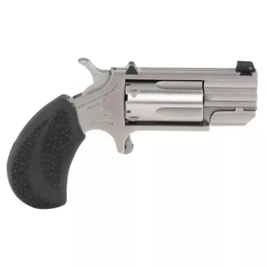 North American Arms PUGTC Pug Conversion 22 LR/22 WMR 5 Shot 1″ Stainless Steel Barrel, Stainless Steel Frame, Stainless Cylinder, Black Rubber Grip, Exposed Hammer, XS Tritium Sight