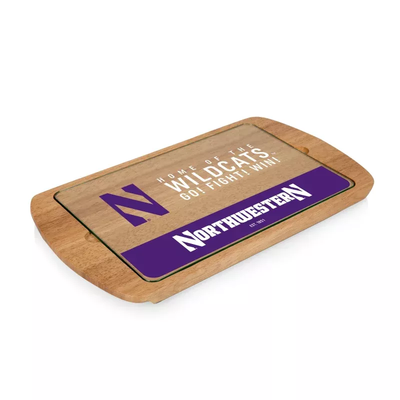Northwestern Wildcats – Billboard Glass Top Serving Tray