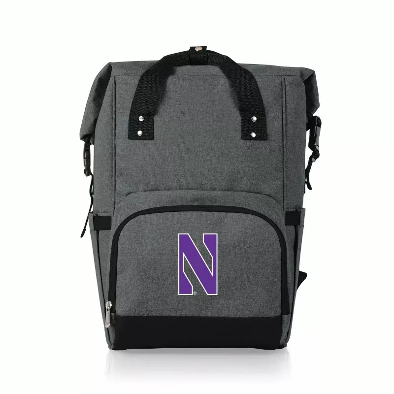 Northwestern Wildcats – On The Go Roll-Top Backpack Cooler