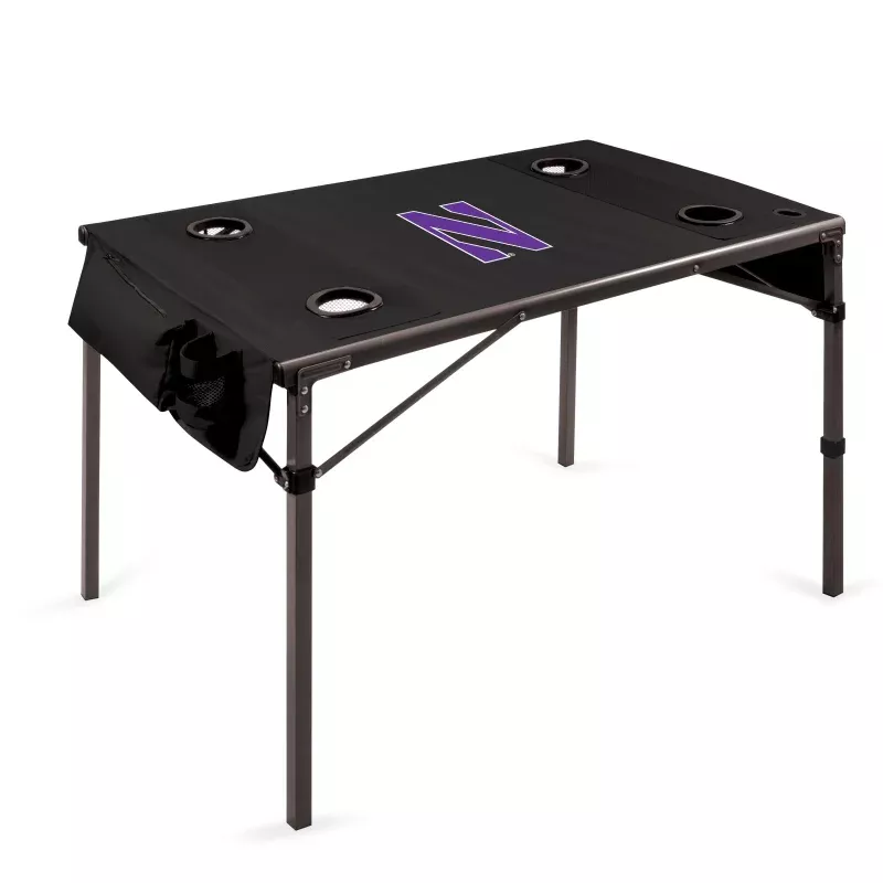 Northwestern Wildcats – Travel Table Portable Folding Table