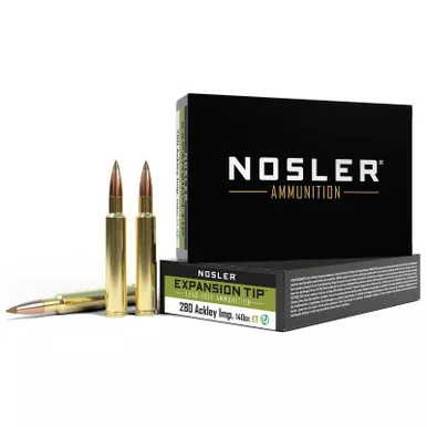 Nosler 40067 E-Tip 280Ackley Improved 140gr E Tip Lead Free 20 Per Box/10 Case