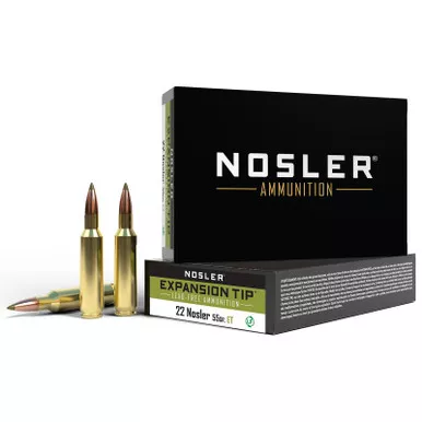 Nosler 40140 E-Tip Lead Free 22Nosler 55gr E Tip Lead Free 20 Per Box/10 Case
