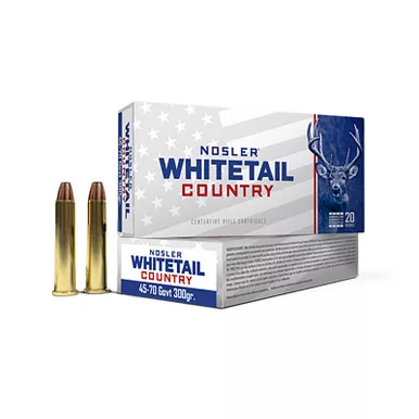 Nosler 40145 Whitetail Country 45-70Gov 300gr 20 Per Box/10 Case