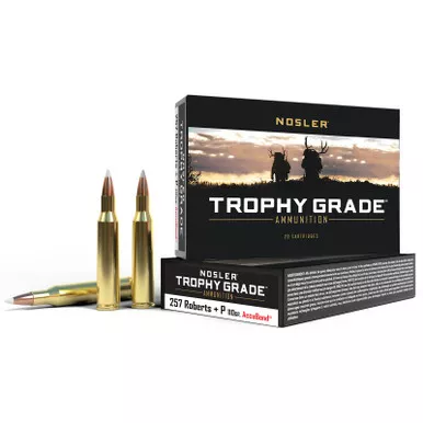 Nosler 60010 Trophy Grade 257Roberts 110gr Nosler AccuBond 20 Per Box/10 Case