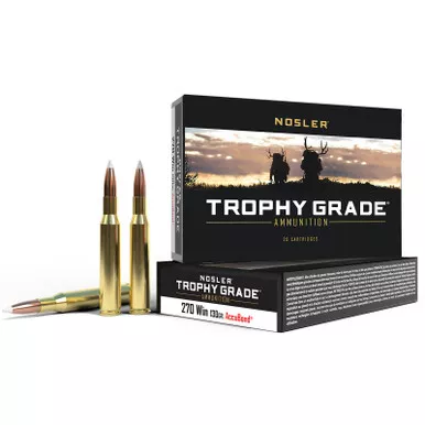 Nosler 60025 Trophy Grade 270Win 130gr Nosler AccuBond 20 Per Box/10 Case