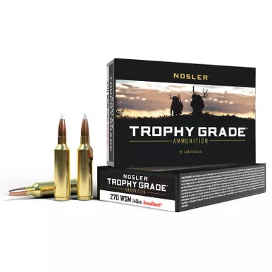 Nosler 60030 Trophy Grade 270WSM 140gr Nosler AccuBond 20 Per Box/10 Case