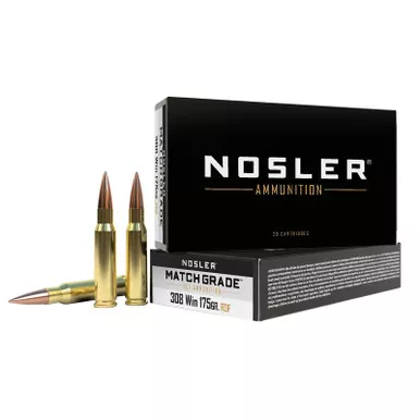 Nosler 60132 Match Grade RDF 308Win 175gr RDF Hollow Point Boat Tail 20 Per Box/10 Case