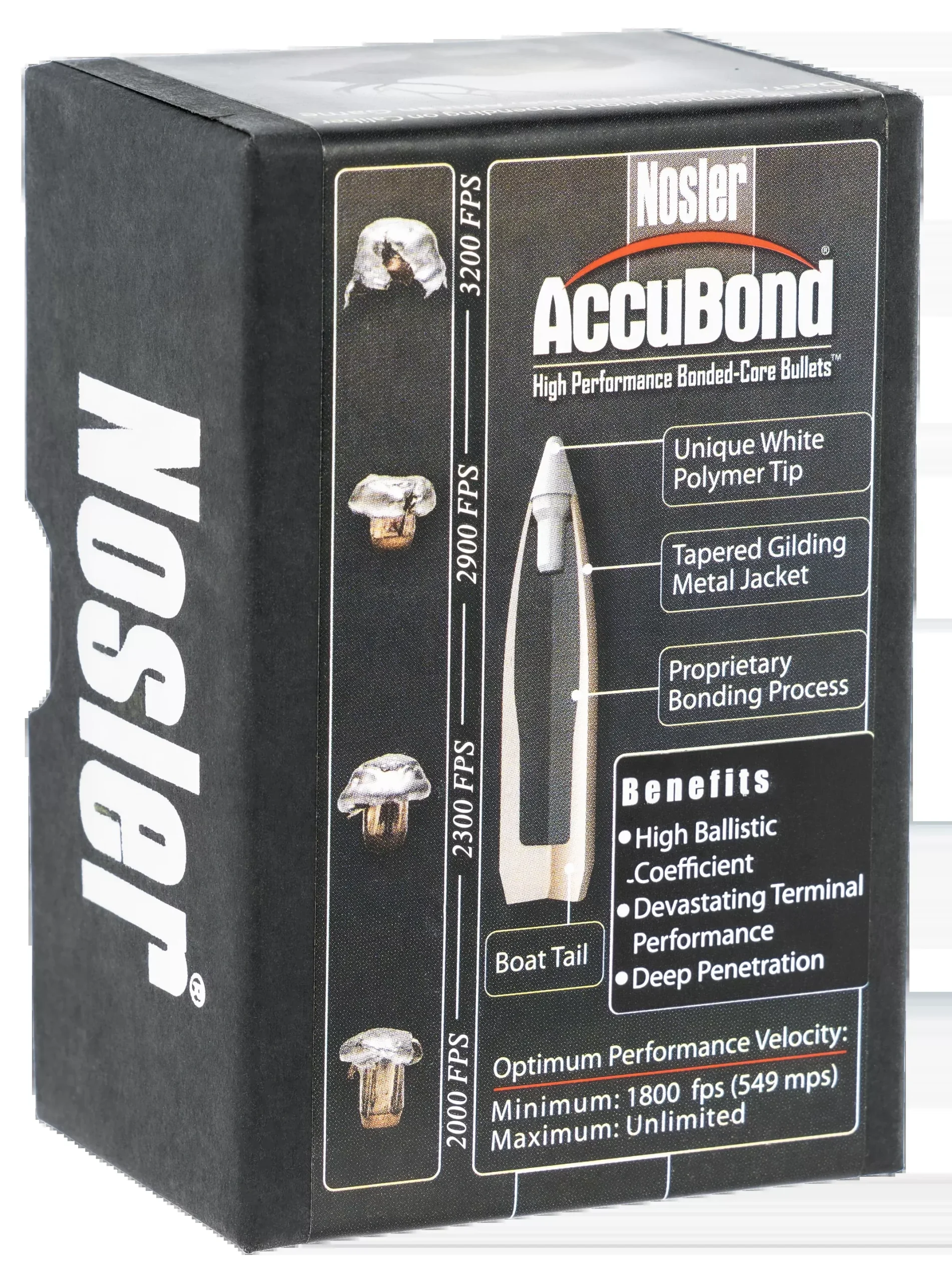 Nosler Accubond Bullets .270 Cal. 130 Gr. Spitzer Point 50 Pk.