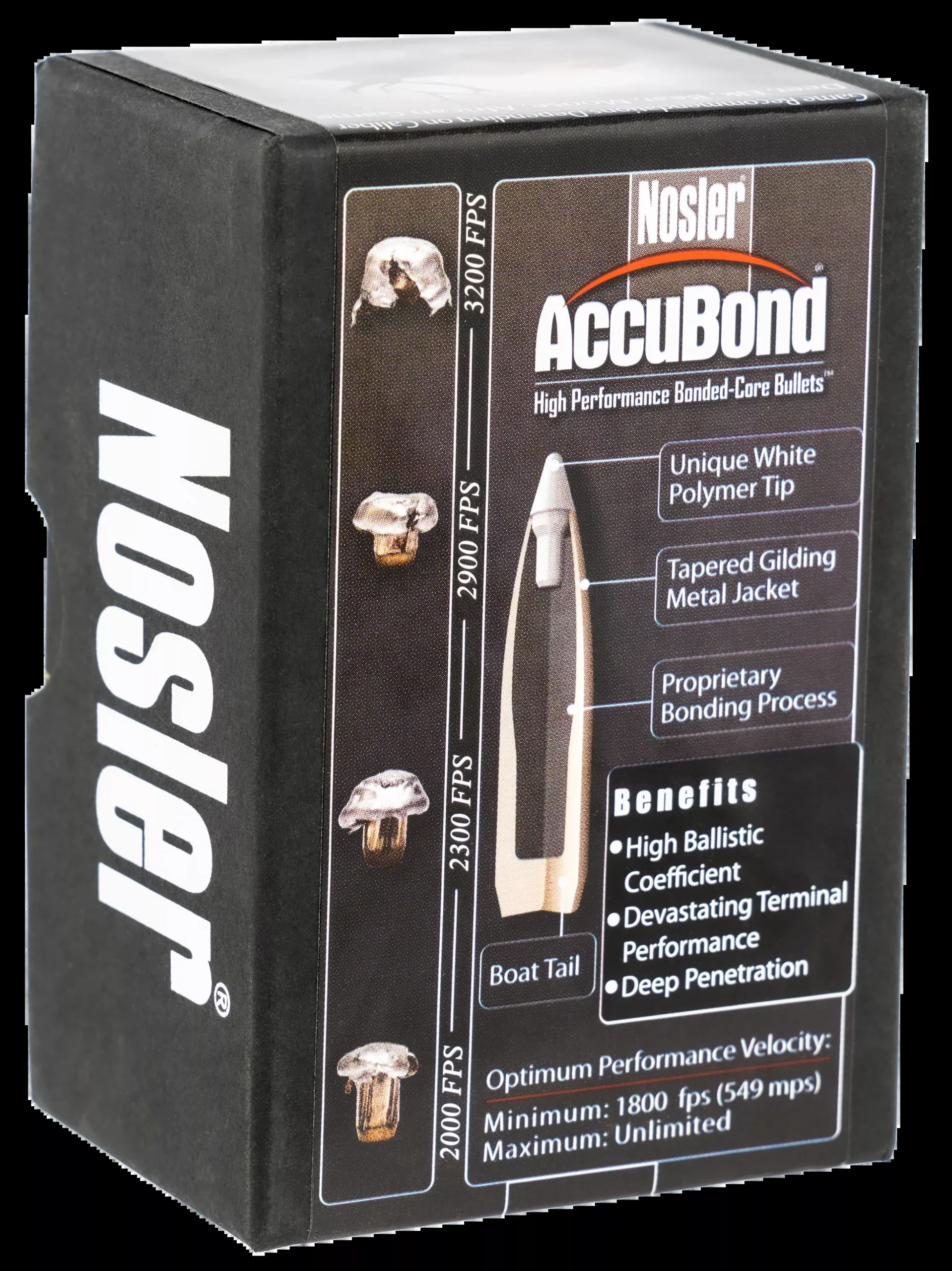 Nosler Accubond Bullets .30 Cal. 125 Gr. Spitzer Point 50 Pk.