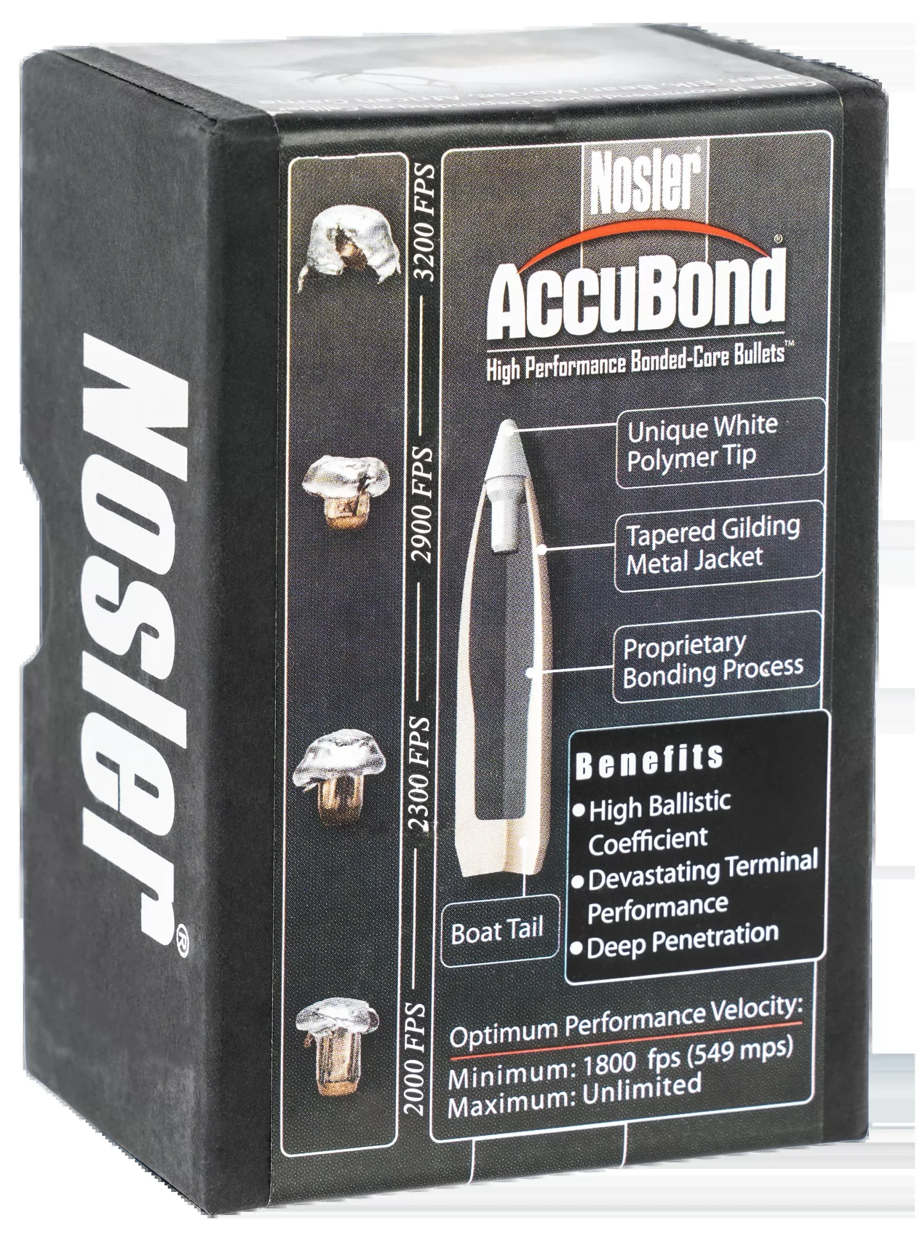 Nosler Accubond Bullets .30 Cal. 200 Gr. Spitzer Point 50 Pk.