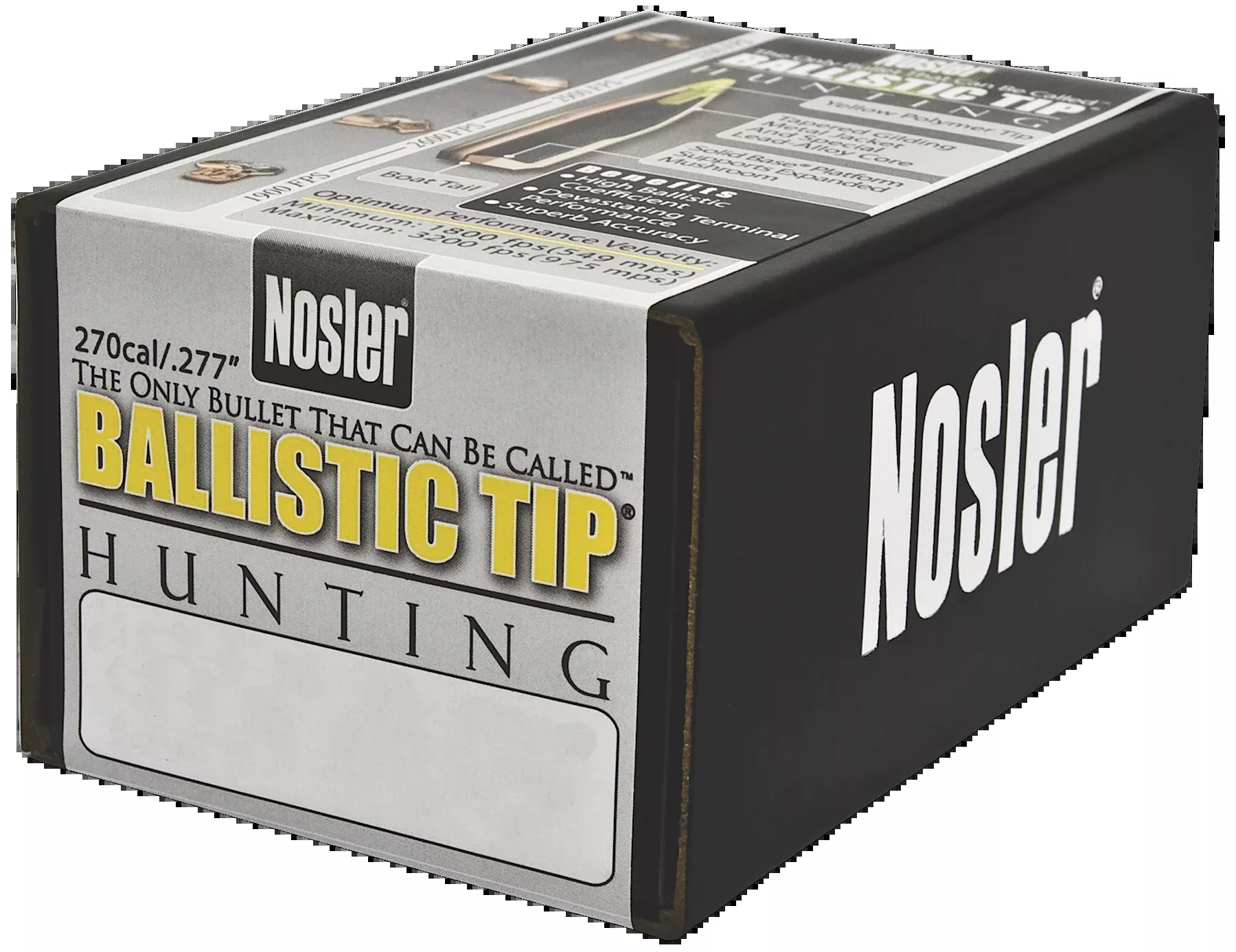 Nosler Ballistic Tip Hunting Bullets .270 Cal. 150 Gr. Spitzer Point 50 Pk.