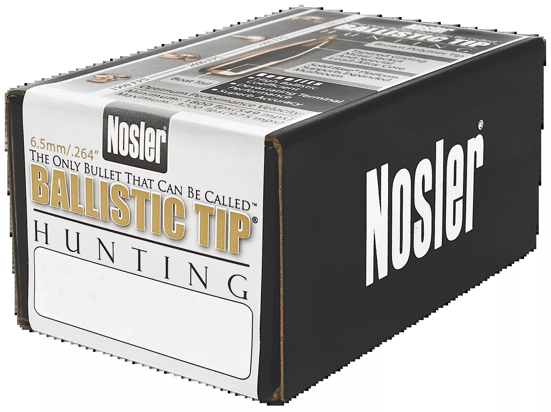 Nosler Ballistic Tip Hunting Bullets 6.5mm 120 Gr. Spitzer Point 50 Pk.