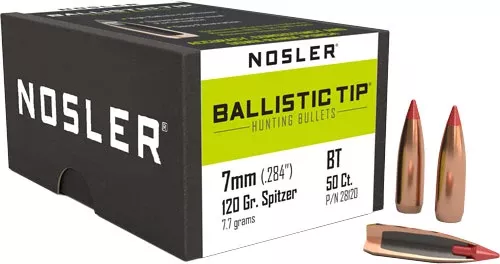 Nosler Ballistic Tip Hunting Bullets 7mm 120 Gr. Spitzer Point 50 Pk.