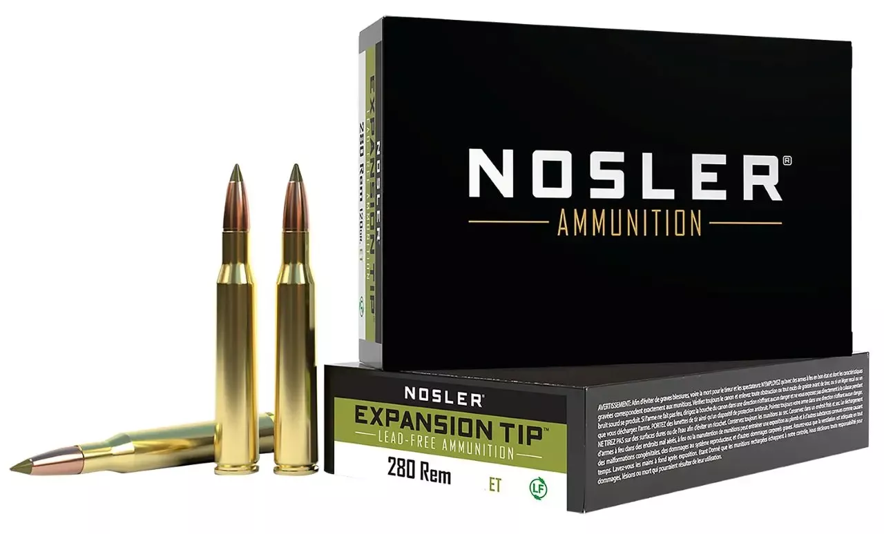 Nosler E-Tip .280 Remington Ammo 140 gr E Tip Lead Free 20 Rounds 40511